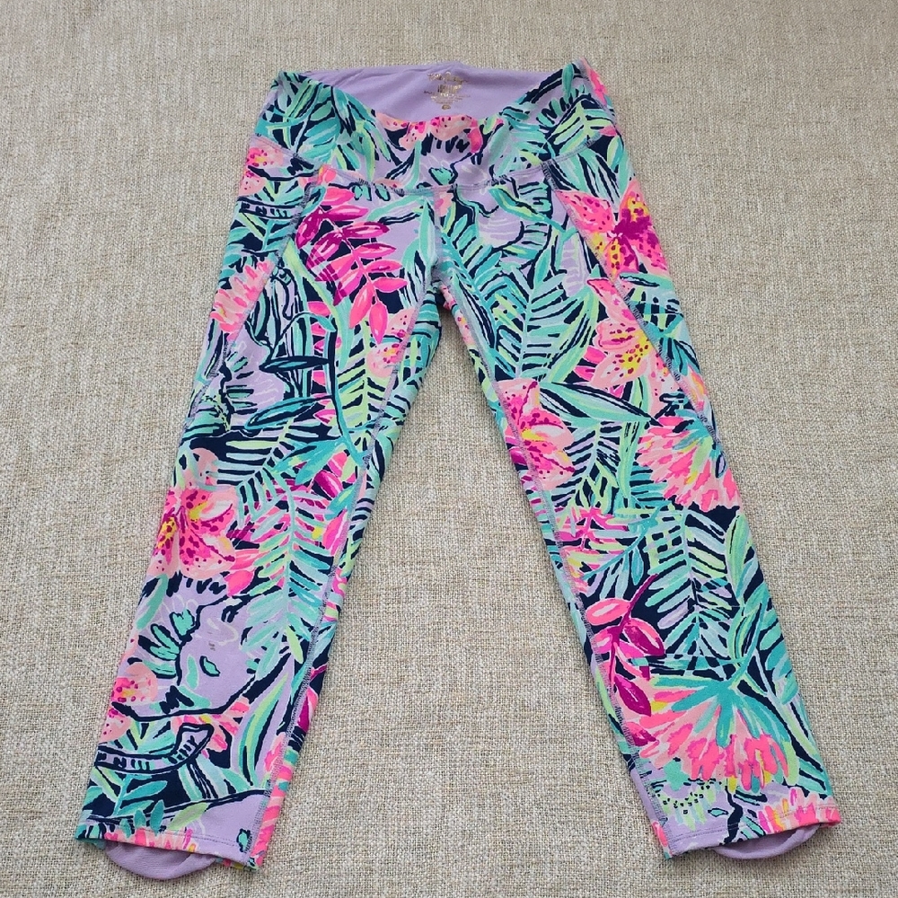 Lilly Pulitzer Vibrant Floral Kids Leggings
